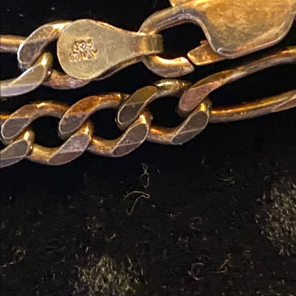 Elegant Sterling Figaro Chain - Picture 2 of 5